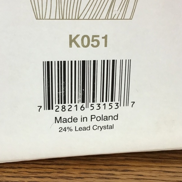 New Block Crystal Vase Butterfly Flowers Glass Hand Crafted Poland - Picture 5 of 14